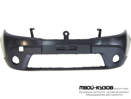 БАМПЕР ПЕРЕДНИЙ С ОТВЕРСТИЯМИ ПОД ПРОТИВОТУМАННЫЕ ФАРЫ , С ОТВ ПОД МОЛДИНГ (АРГЕНТИНА) для Renault SANDERO (2008-)