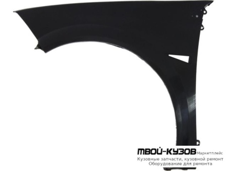 КРЫЛО ПЕРЕДНИЙ ЛЕВАЯ СТОРОНА ПЛАСТИК ЧЁРНЫЙ (ИТАЛИЯ) для Renault MEGANE (2003-2007)