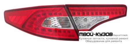 ФОНАРЬ ЗАДНИЙ ВНЕШНИЙ+ВНУТР ЛЕВАЯ + ПРАВАЯ (КОМПЛЕКТ) ТЮНИНГ С ДИОД (EAGLE EYES) КРАСНЫЙ-XРОМ для KIA OPTIMA (2011-2016)