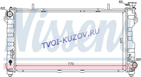 РАДИАТОР 770x414 A/M +/-AC 2,4 -16V
