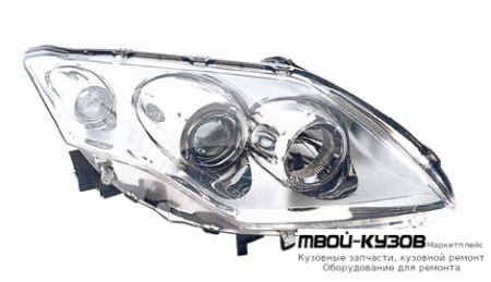ФАРА ПРАВАЯ СТОРОНА ЛИНЗОВАННАЯ ПОД КОРРЕКТОР (DEPO) для Renault LAGUNA (2007-)