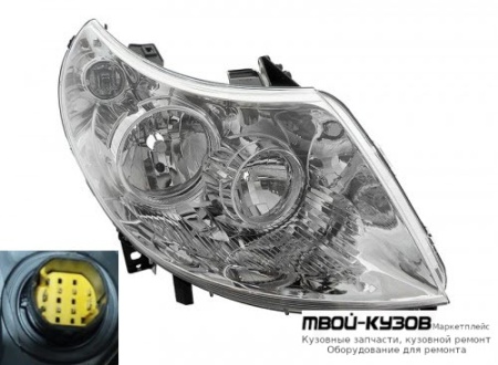 ФАРА ПРАВАЯ СТОРОНА С КОРРЕКТОР 7 КОНТ (TYC) для Peugeot BOXER (2006-) / CITROEN JUMPER (2006-) / FIAT DUCATO кроме Рос.сборки (2006-)