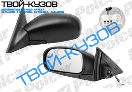 BALENO(SDN/KOMBI) 95-02 ЗЕРКАЛО ПРАВОЕ ЭЛЕКТРИКА ЧЕРНОЕ