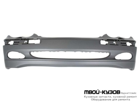 БАМПЕР ПЕРЕДНИЙ (CLASSIC) (ELEGANCE) С ОТВЕРСТИЯМИ ПОД ОМЫВАТЕЛЬ ФАР БЕЗ УПЛОТНИТ ГРУНТ (ТАЙВАНЬ) для Mercedes W203 (07.2000-)