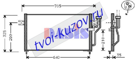 LANCER (, COLT 92-, MIRAGE 92- 1.5) КОНДЕНСАТОР КОНДИЦ