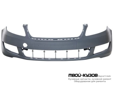 БАМПЕР ПЕРЕДНИЙ БЕЗ ОТВ П/ОМЫВАТЕЛЬ (ТАЙВАНЬ) для Skoda FABIA / ROOMSTER (2010-)