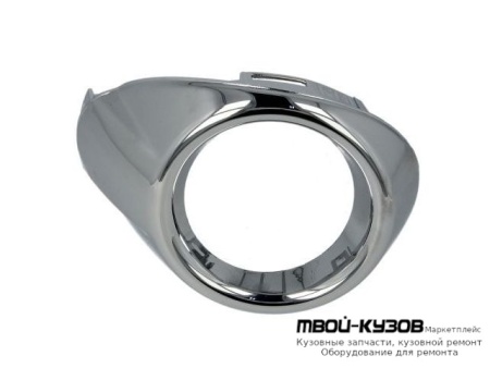 РЕШЕТКА БАМПЕРА ПЕРЕДНИЙ ПРАВАЯ СТОРОНА С ОТВЕРСТИЯМИ ПОД ПРОТИВОТУМАННЫЕ ФАРЫ ХРОМ (ТАЙВАНЬ) для Ford FOCUS (2011-2014)