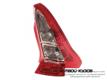 ФОНАРЬ ЗАДНИЙ ВНЕШНИЙ ПРАВАЯ СТОРОНА (3 дв) (DEPO) ХРУСТАЛ для Citroen C4 (11.2004-) PICASSO (2006-)