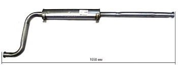 Глушитель доп. (резонатор) ВАЗ-2108 карб. алюм. (Universal) 16419S/10409