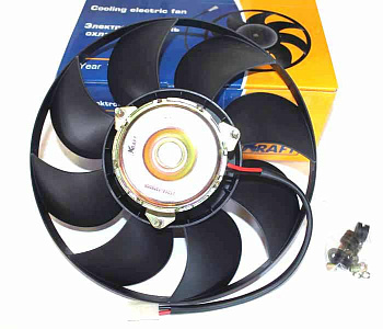 Электродвигатель охлаждения ВАЗ-21214 с крыльчаткой (KRAFT) КТ 104507