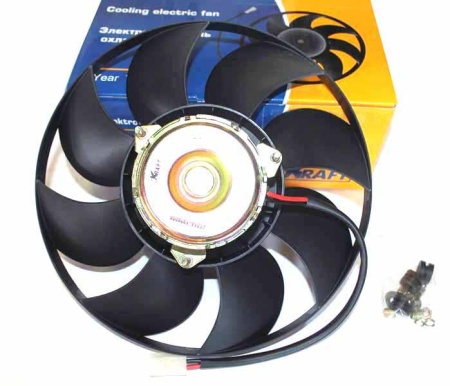 Электродвигатель охлаждения ВАЗ-21214 с крыльчаткой (KRAFT) КТ 104507