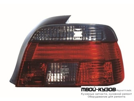 ФОНАРЬ ЗАДНИЙ ВНЕШНИЙ ЛЕВАЯ + ПРАВАЯ (КОМПЛЕКТ) ПРОЗРАЧНЫЙ ХРУСТАЛ (DEPO) КРАСНЫЙ-ТОНИР для BMW E39 (11.1995 - 2003)