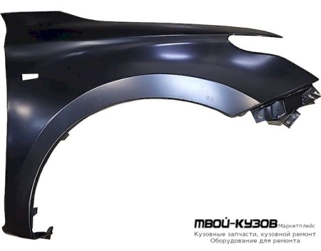 КРЫЛО ПЕРЕДНИЙ ПРАВАЯ СТОРОНА С ОТВ ПОД ПОВТОРИТЕЛЬ , БЕЗ ОТВ П/РАСШИРИТ (КИТАЙ) для Mitsubishi L200 (2015-)