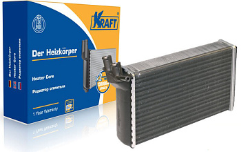 Радиатор отопителя ВАЗ-2110 алюминиевый (KRAFT) КТ 104006