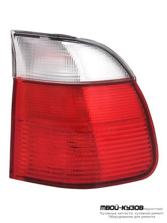 ФОНАРЬ ЗАДНИЙ ВНЕШНИЙ ПРАВАЯ СТОРОНА (УНИВЕРСАЛ) (DEPO) КРАСНЫЙ-БЕЛ для BMW E39 (11.1995 - 2003)