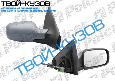 MEGANE II 03-08 ЗЕРКАЛО ПРАВОЕ МЕХАНИЧЕСКОЕ ПОД ПОКРАСКУ