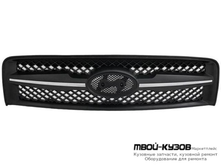 РЕШЕТКА РАДИАТОРА С ХРОМ МОЛДИНГ ЧЁРНЫЙ (КИТАЙ) для Hyundai TUCSON (04.2004-)