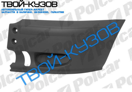 TRANSIT 2001- УГОЛ БАМПЕРА ЛЕВЫЙ ЧЕРНЫЙ БЕЗ ОТВ ПОД П/Т