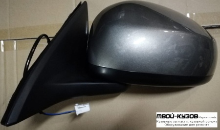 ЗЕРКАЛО ПРАВАЯ СТОРОНА ЭЛЕКТР , КРЫШК КРАШЕН СЕРЫЙ. (КИТАЙ) для Nissan ALMERA G15 (2013-)