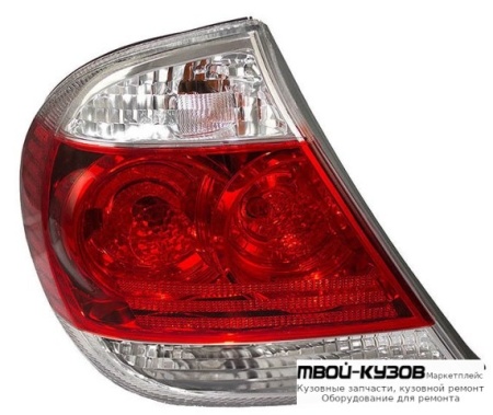 ФОНАРЬ ЗАДНИЙ ВНЕШНИЙ ЛЕВАЯ СТОРОНА (USA) (DEPO) КРАСНЫЙ-БЕЛ для Toyota CAMRY V30 (10.2001-)