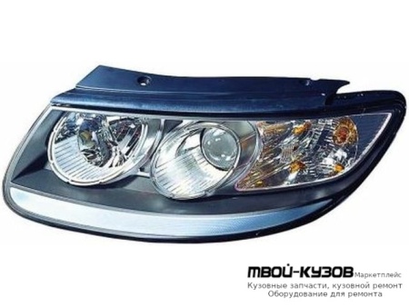 ФАРА ПРАВАЯ СТОРОНА ПОД КОРРЕКТОР ВНУТРИ ЧЁРНЫЙ (КИТАЙ) для Hyundai SANTA FE (2006-2011)