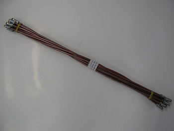 Трубка тормозная ВАЗ-2108 передняя левая (медная) 550мм