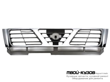 РЕШЕТКА РАДИАТОРА ХРОМ-СЕРЫЙ (ТАЙВАНЬ) для Nissan PATROL GR (1998 - 09.2002) (10.2002 - 07.2004)