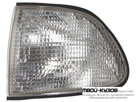 УКАЗ.ПОВОРОТА УГЛОВОЙ ЛЕВАЯ СТОРОНА (DEPO) БЕЛЫЙ для BMW E38 (06.1994 - 08.1998) (09.1998 - 2002)