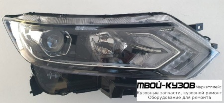 ФАРА ПРАВАЯ СТОРОНА ЛИНЗОВАННАЯ , ДИОД (DEPO) для Nissan QASHQAI (2014-)