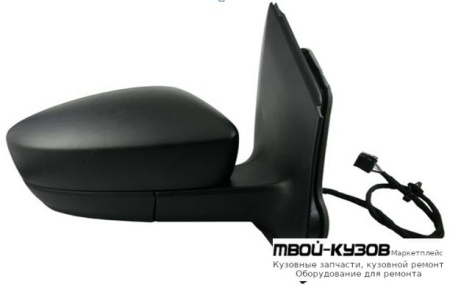 ЗЕРКАЛО ПРАВАЯ СТОРОНА (СЕДАН) ЭЛЕКТР С ПОДОГРЕВОМ (CONVEX) ГРУНТ (ТАЙВАНЬ) для Volkswagen POLO (09.2010 - 2020)