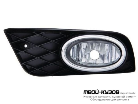 ФАРА ПРОТИВОТУМАННАЯ ЛЕВАЯ СТОРОНА (СЕДАН) В СБОРЕ С РЕШЕТК (DEPO) для Honda CIVIC (2012-) СЕДАН