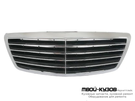РЕШЕТКА РАДИАТОРА (ориг.) ХРОМ-СЕРЫЙ для Mercedes W220 (10.1998-)