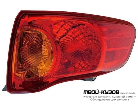 ФОНАРЬ ЗАДНИЙ ВНЕШНИЙ ПРАВАЯ СТОРОНА (СЕДАН) (КИТАЙ) для Toyota COROLLA E150 (2006-) СЕДАН