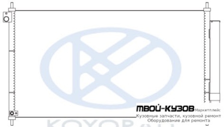 CIVIC КОНДЕНСАТОР КОНДИЦИОНЕРА (СЕДАН) (ХЭТЧБЭК) (KOYO) для Honda CIVIC (2012-) СЕДАН, Honda CIVIC (2012-) ХЭТЧБЭК