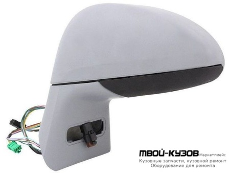 ЗЕРКАЛО ЛЕВАЯ СТОРОНА ЭЛЕКТР С ПОДОГРЕВОМ БЕЗ ПОВОРОТНИК (CONVEX) ГРУНТ (ТАЙВАНЬ) для Citroen C4 (11.2004-) PICASSO (2006-)