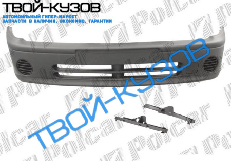 LAGUNA 99-2000 БАМПЕР ПЕРЕДНИЙ ЧЕРНЫЙ