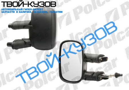 DOBLO  01-10 ЗЕРКАЛО L МЕХАНИЧЕСКОЕ ЧЕРНОЕ