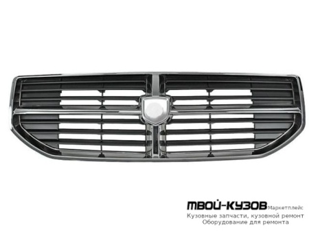 РЕШЕТКА РАДИАТОРА ХРОМ-ЧЁРНЫЙ (ТАЙВАНЬ) для Dodge CALIBER (2007-)