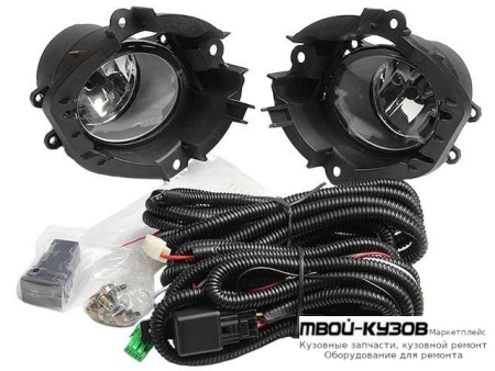 ФАРА ПРОТИВОТУМАННАЯ ЛЕВАЯ + ПРАВАЯ (КОМПЛЕКТ) С ПРОВОДК , КНОПКОЙ , КРЕПЛЕН (КИТАЙ) для Toyota RAV4 (2006-)