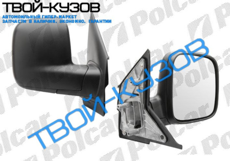 T5 04- ЗЕРКАЛО ПРАВОЕ МЕХАНИЧЕСКОЕ ЧЕРНОЕ