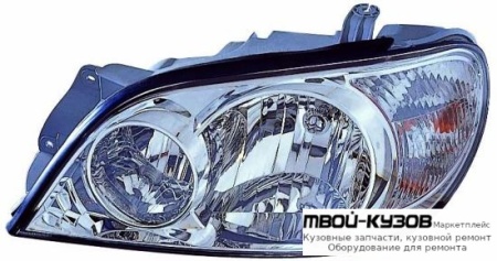 ФАРА ЛЕВАЯ СТОРОНА ПОД КОРРЕКТОР (DEPO) для KIA CARNIVAL (2001-2003)