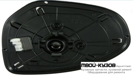 СТЕКЛО ЗЕРКАЛА ПРАВАЯ СТОРОНА С ПОДОГРЕВОМ (CONVEX) (ТАЙВАНЬ) для Mazda 2 (2007-)