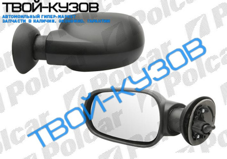 LOGAN    ЗЕРКАЛО ПРАВОЕ МЕХАНИКА ТРОСИК ЧЕРНОЕ