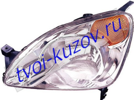 CR-V ФАРА левая с указателем поворота (DEPO) ЖЕЛТ