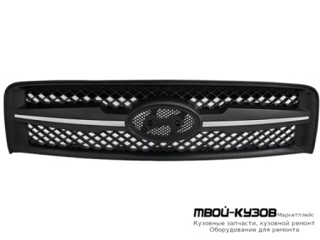 РЕШЕТКА РАДИАТОРА С ХРОМ МОЛДИНГ ЧЁРНЫЙ (ТАЙВАНЬ) для Hyundai TUCSON (04.2004-)