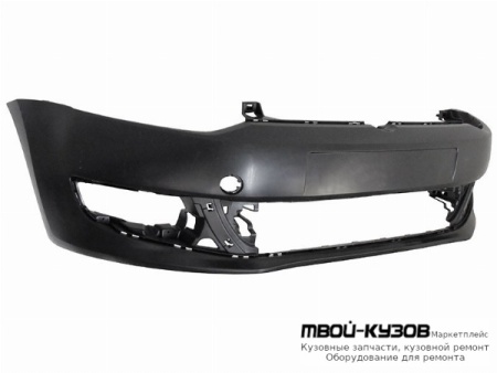 БАМПЕР ПЕРЕДНИЙ БЕЗ ОТВ П/ОМЫВАТЕЛЬ ФАР (ХЭТЧБЭК) (КИТАЙ) для Volkswagen POLO (09.2010 - 2020)