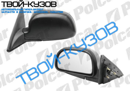 GALANT 0196- ЗЕРКАЛО R МЕХАНИЧЕСКОЕ ПОД ПОКРАСКУ ЧЕРН