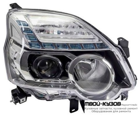 ФАРА ПРАВАЯ СТОРОНА ЛИНЗОВАННАЯ ПОД КОРРЕКТОР (DEPO) для Nissan X-TRAIL (03.2007-)
