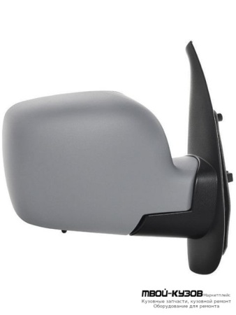 ЗЕРКАЛО ПРАВАЯ СТОРОНА ЭЛЕКТР С ПОДОГРЕВОМ , АВТОСКЛАДЫВ , ТЕМПЕР ДАТЧИК , ГРУНТ (CONVEX) (ТАЙВАНЬ) для Renault KANGOO (2008-2013)