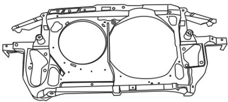 PASSAT ПАНЕЛЬ ПЕРЕДНЯЯ (телевизор, ПАНЕЛЬ ПЕРЕДНЯЯ) 1.8 2 ПЛАСТИК